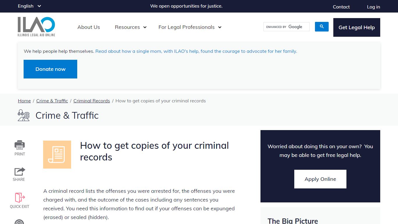How to get copies of your criminal records - Illinois Legal Aid